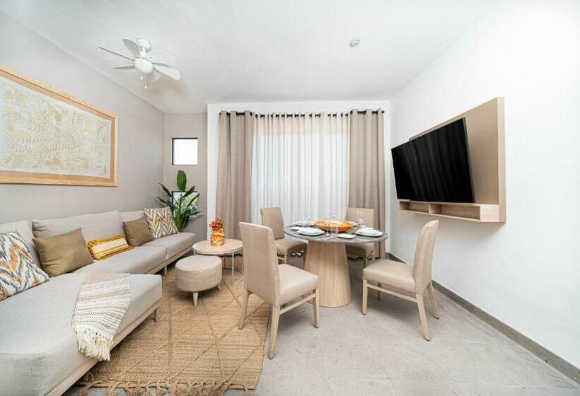 آپارتمان 1 خوابه با چشم‌انداز باغ, Krystal Grand Residences & Villas San Miguel de Allende