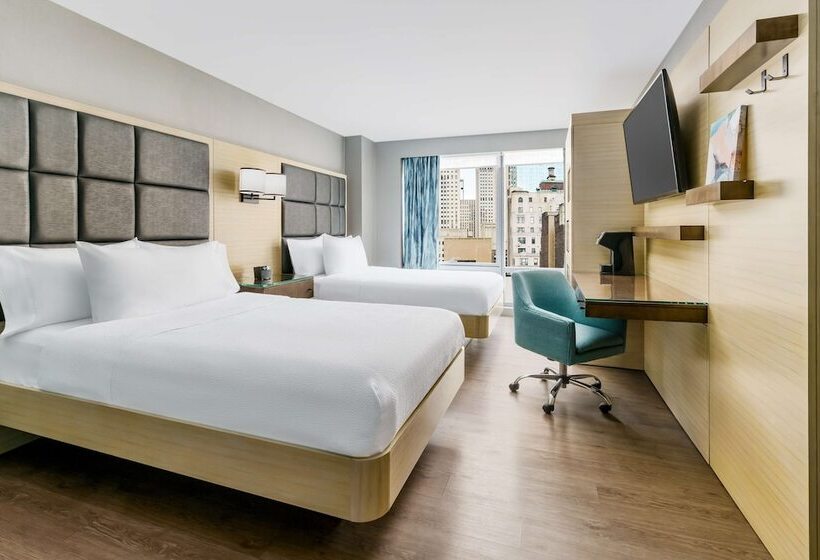 اتاق استاندارد با 2 تخت دوبل, Hilton Garden Inn New York Times Square North