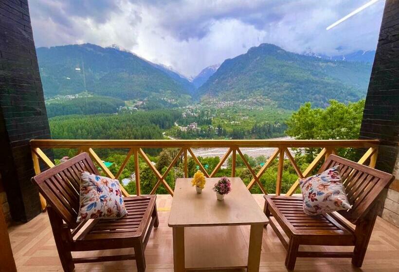 标准间带阳台, Bentenwood Resort   A Beutiful Scenic Mountain & River View