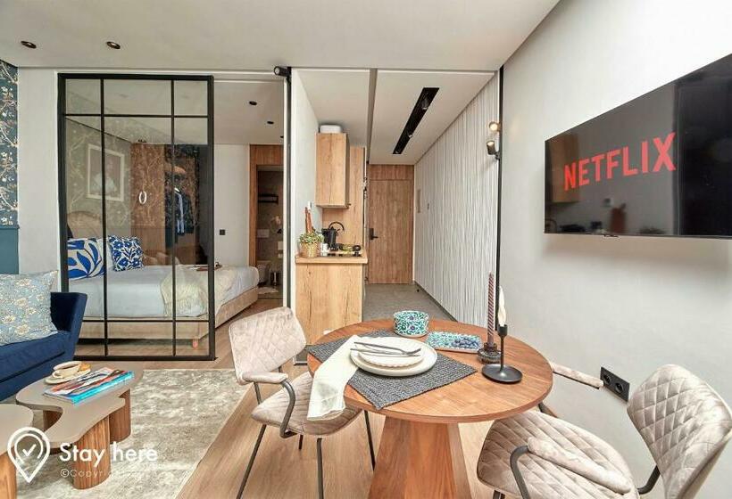 标准工作室带阳台, Stayhere Casablanca   Maarif   Elite Residence