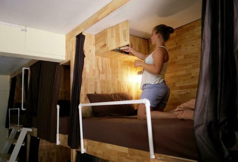 سرير فى غرفة مشتركه, Coco Khao Sok Hostel