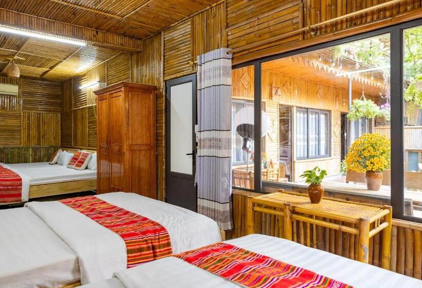 اتاق استاندارد چهار تخته, Mai Chau Nature Lodge   Hostel