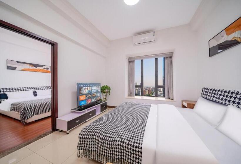 سوییت, Guangzhou Lijing Aparthotel Pazhou Exhibition Center   Next To Exit D Of Wanshengwei Mtr Station