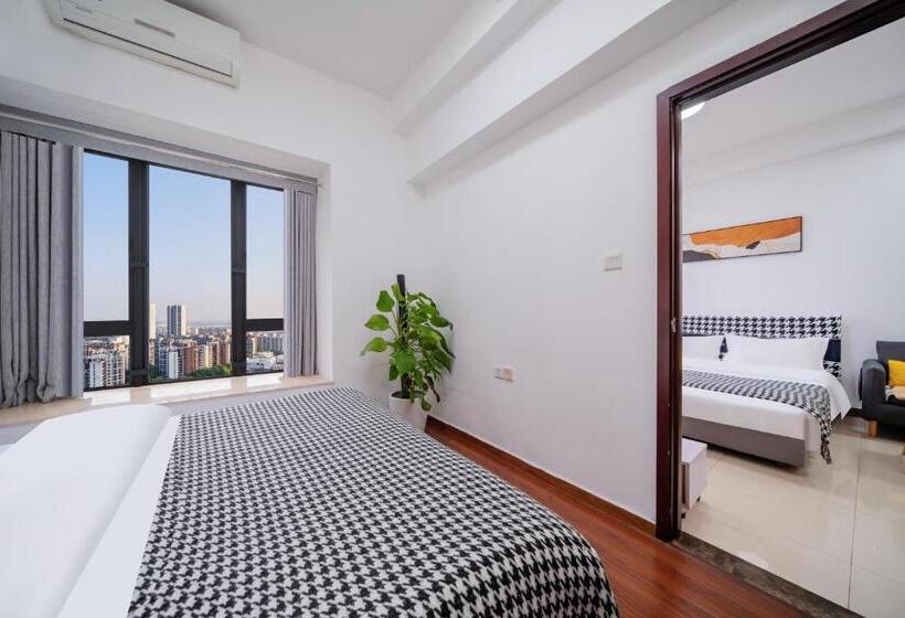 سوییت, Guangzhou Lijing Aparthotel Pazhou Exhibition Center   Next To Exit D Of Wanshengwei Mtr Station