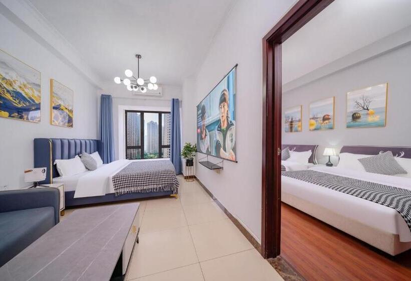 استودیوی استاندارد, Guangzhou Lijing Aparthotel Pazhou Exhibition Center   Next To Exit D Of Wanshengwei Mtr Station
