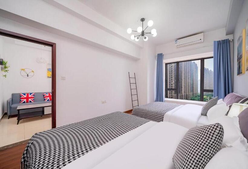 استودیوی استاندارد, Guangzhou Lijing Aparthotel Pazhou Exhibition Center   Next To Exit D Of Wanshengwei Mtr Station