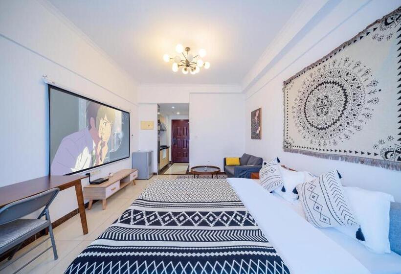 اتاق لوکس, Guangzhou Lijing Aparthotel Pazhou Exhibition Center   Next To Exit D Of Wanshengwei Mtr Station