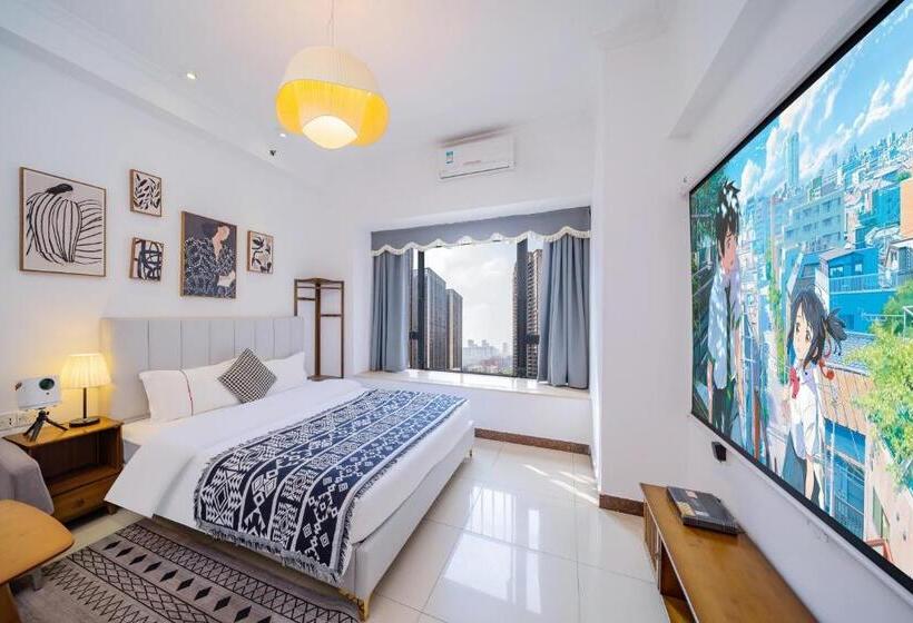 اتاق لوکس, Guangzhou Lijing Aparthotel Pazhou Exhibition Center   Next To Exit D Of Wanshengwei Mtr Station