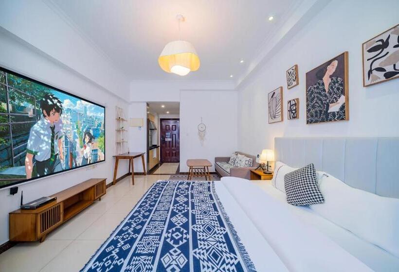 اتاق لوکس, Guangzhou Lijing Aparthotel Pazhou Exhibition Center   Next To Exit D Of Wanshengwei Mtr Station