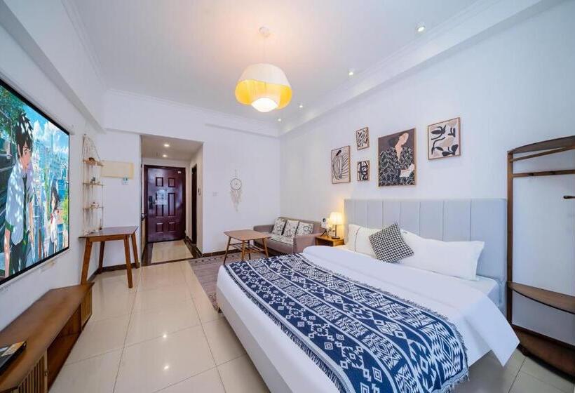 اتاق لوکس, Guangzhou Lijing Aparthotel Pazhou Exhibition Center   Next To Exit D Of Wanshengwei Mtr Station