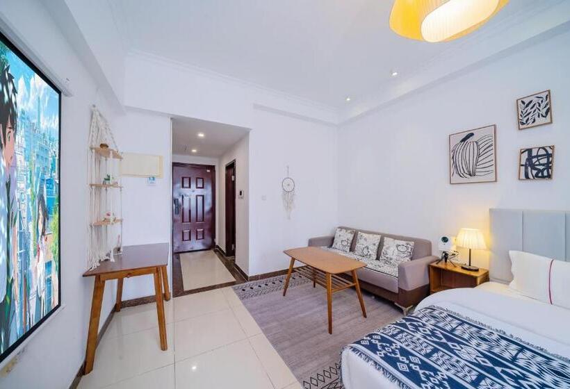 اتاق لوکس, Guangzhou Lijing Aparthotel Pazhou Exhibition Center   Next To Exit D Of Wanshengwei Mtr Station