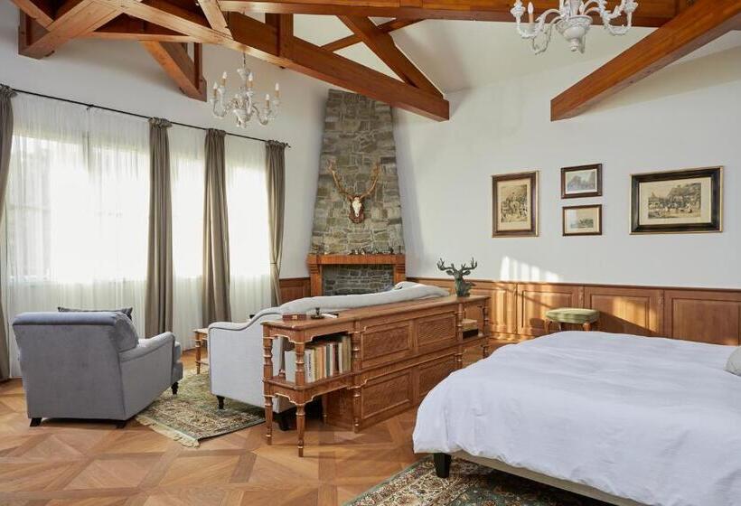 带大床的标准间, Château Et Relais De Clotte
