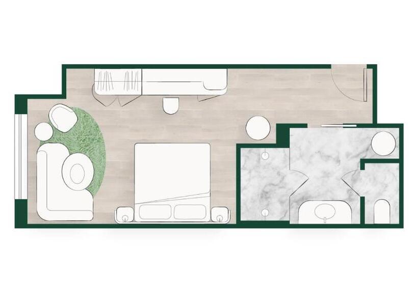 اتاق استاندارد با تخت بزرگ, Bardo Savannah