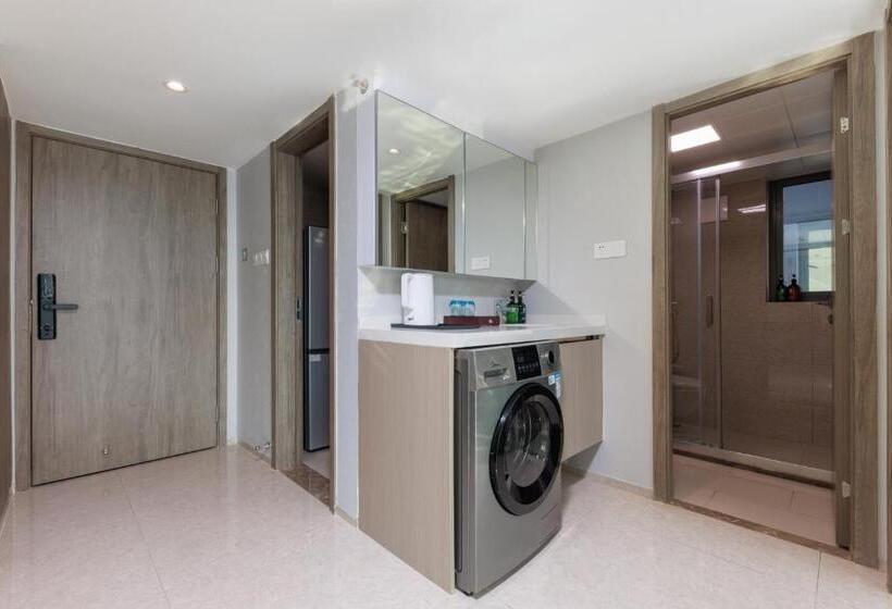 Quarto Triplo Estandar, Mandi International Apartment   Guangzhou Financial City Sanxi Metro Station
