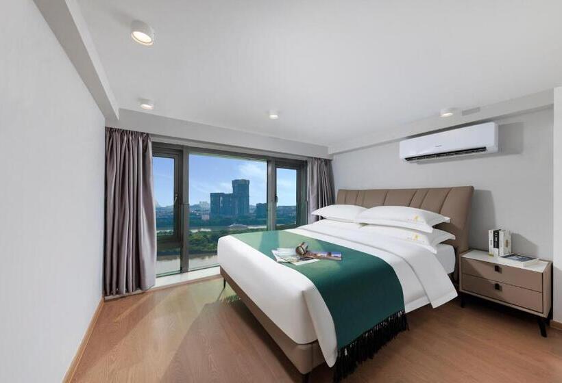Quarto Triplo Estandar, Mandi International Apartment   Guangzhou Financial City Sanxi Metro Station