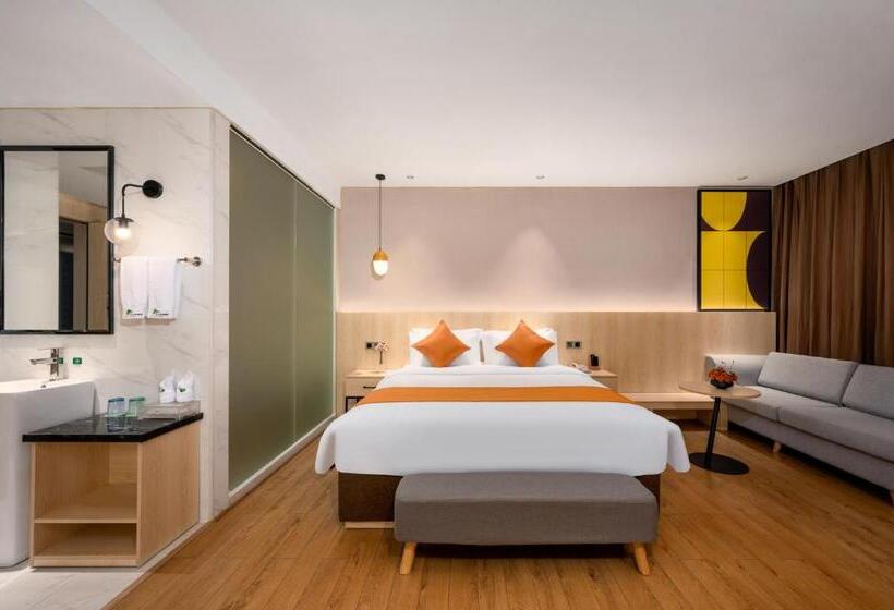 高级大房间, Shanshui Trends Hotel   Shatian Metro Station Longguang City