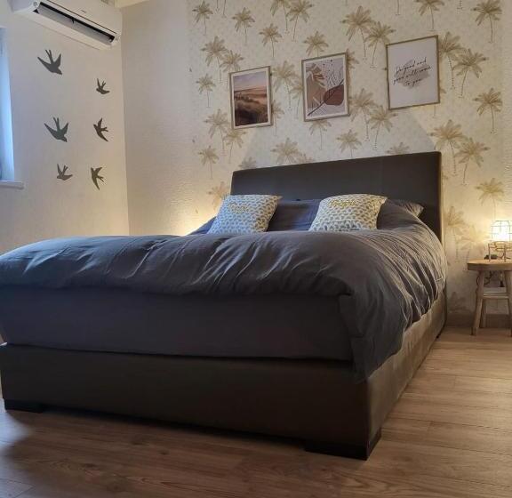 带共用浴室的标准房间, Chambre Climatisée Et Cosy Auberge Du Manala Hôtel 24 24