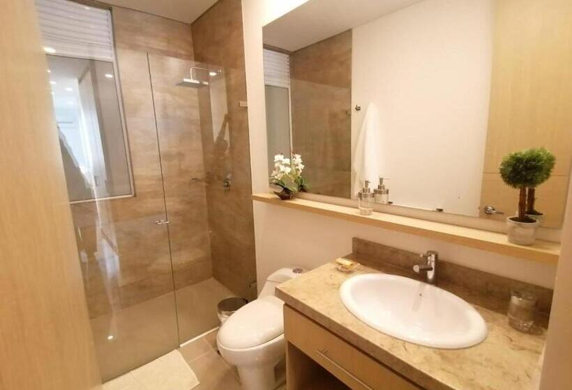 آپارتمان 1 خوابه با چشم‌انداز دریا, Beautiful Apt In Santa Martha , Colombia