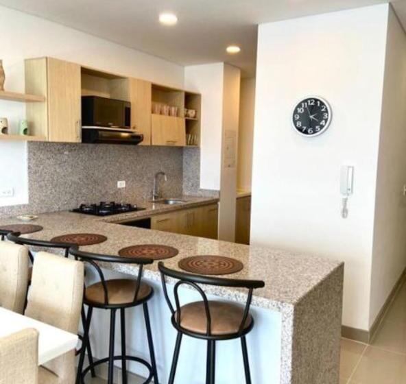 آپارتمان 1 خوابه با چشم‌انداز دریا, Beautiful Apt In Santa Martha , Colombia