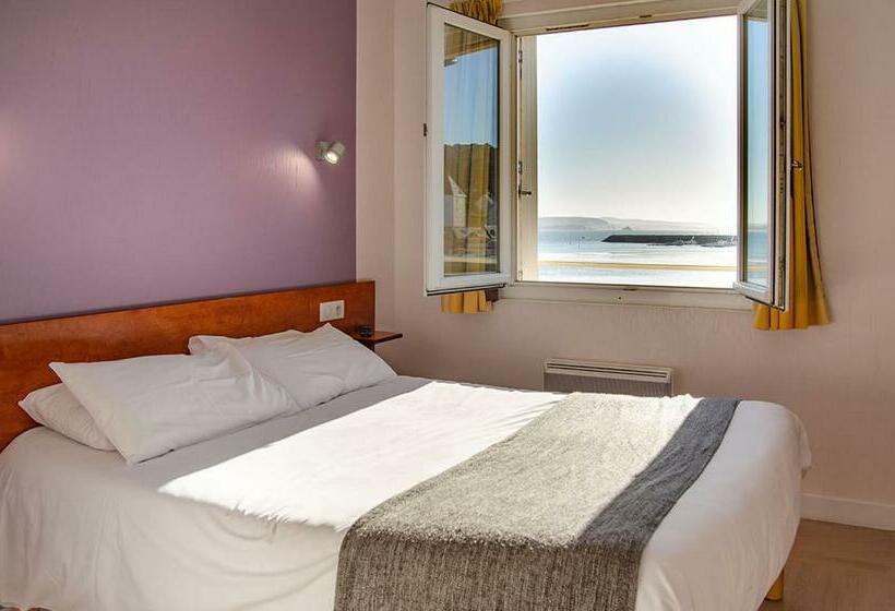 اتاق استاندارد با چشم‌انداز دریا, Hôtel & Restaurant De La Plage
