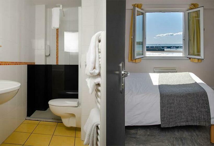 اتاق استاندارد با چشم‌انداز دریا, Hôtel & Restaurant De La Plage