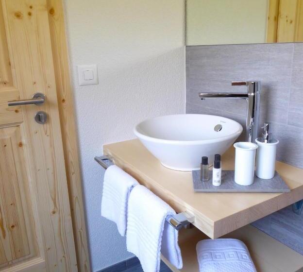 Quarto Estandar Individual Banheiro Compartilhado, Roseg Gletscher