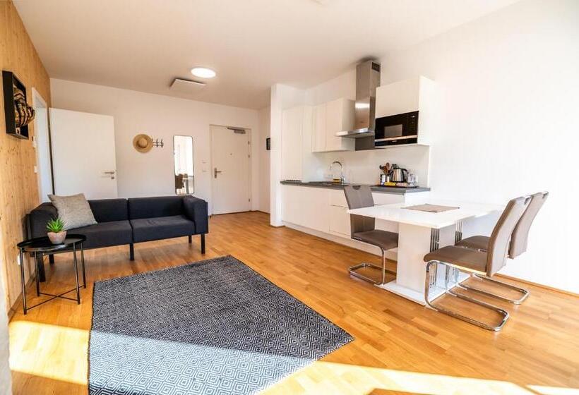 Апартаменты 1 Спальня с Террасой, Shome Apartments Graz Ost   Self Check In & Free Parking