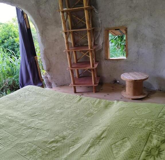 اتاق استاندارد با چشم‌انداز باغ, Tikazalou Eco Hostel