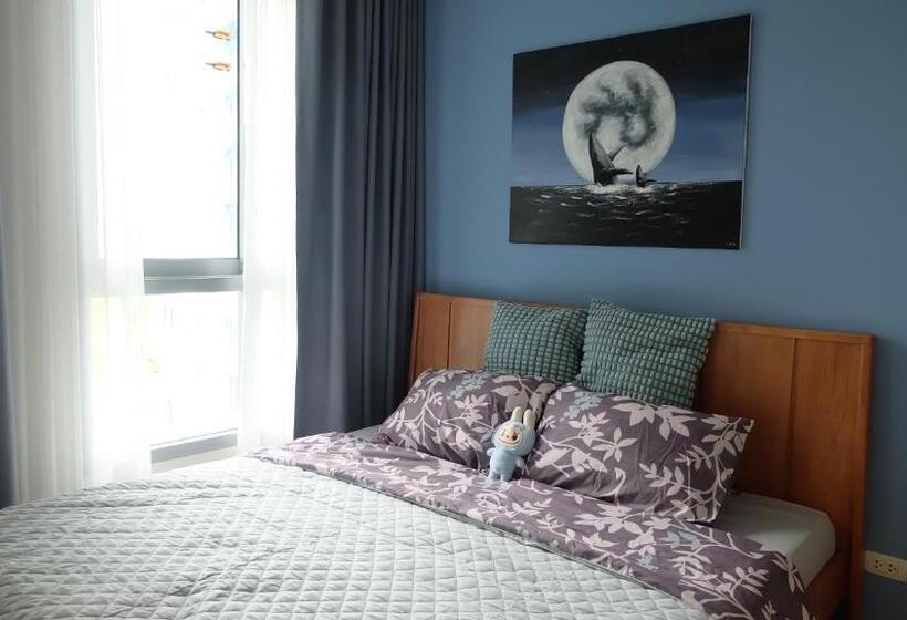 프리미엄 아파트 1 베드룸 바다 뷰, Blue Condo Thew Talay Seaview By Bigbike