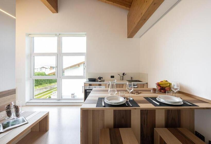 침실 1개 아파트, Agritur Deromedi