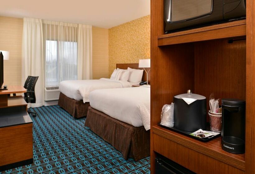 חדר סטנדרט שתי מיטות זוגיות, Fairfield Inn & Suites By Marriott Eugene East/springfield
