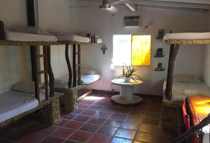 Кровать в Общей Комнате, Casa Barca Taganga Hostel