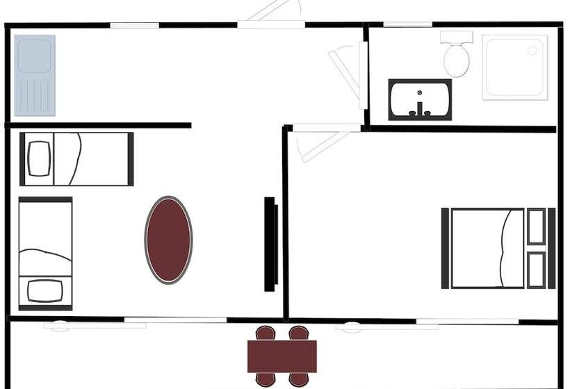 Апартаменты 1 Спальня, Mathraki Resort