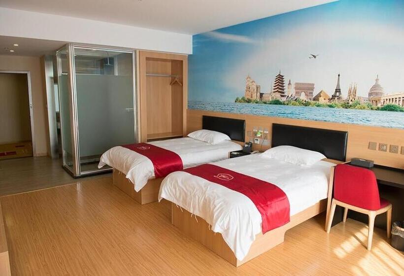 Номер Стандарт, Thank Inn Plus Hotel Sichuan Neijiang Hongxing Red Star Macalline