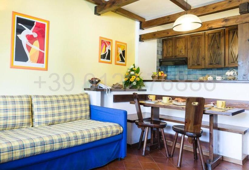آپارتمان 1 خوابه با چشم‌انداز, Resort Palace Sestriere 1 E 2