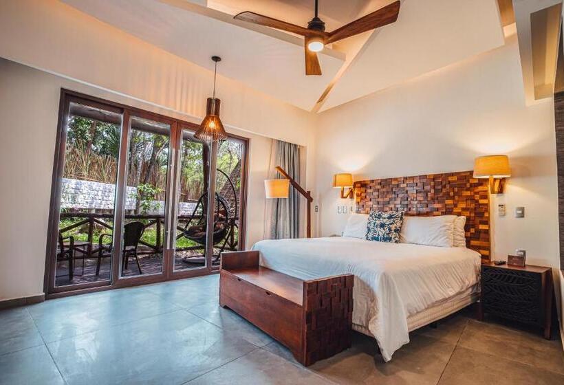 キングサイズベッドのスイートルーム, Mia Bacalar Luxury Resort & Spa