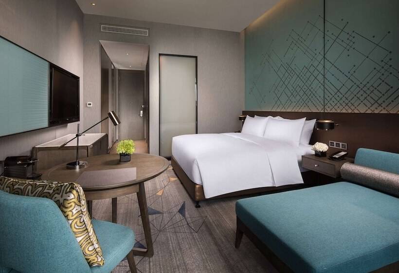 Номер Стандарт Двуспальная Кровать, Doubletree By Hilton Qingdao Oriental Movie Metropolis
