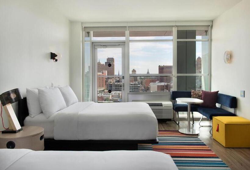 Номер Стандарт 2 Двуспальные Кровати, Aloft Buffalo Downtown