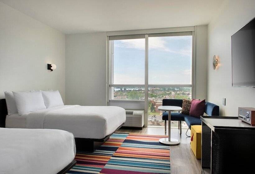 Номер Стандарт 2 Двуспальные Кровати, Aloft Buffalo Downtown