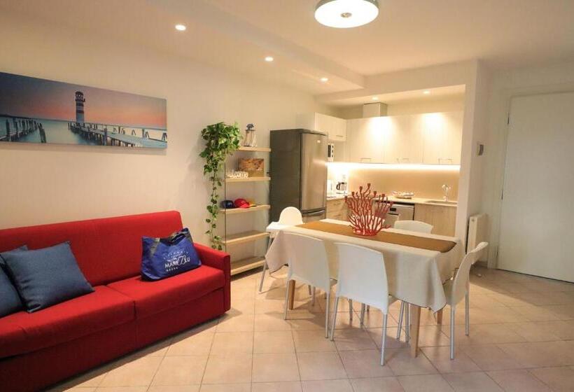 آپارتمان 1 خوابه با تراس, Villaggio Mare Blu