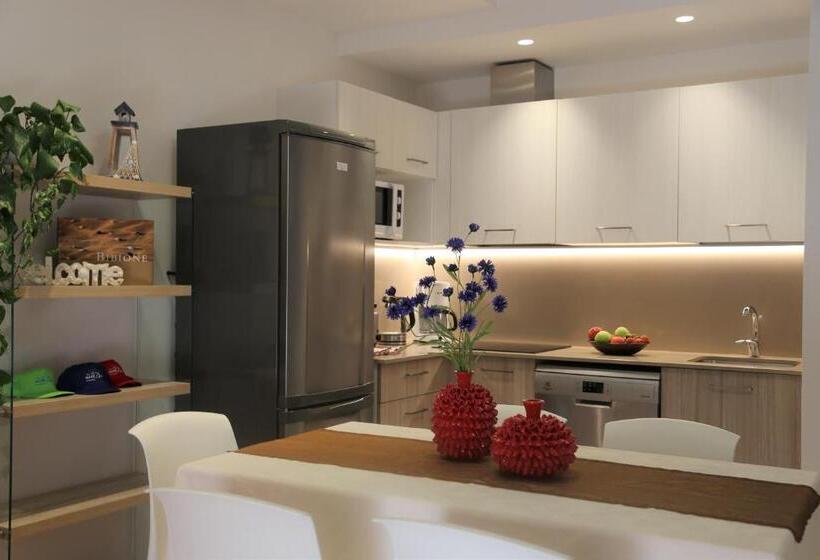 آپارتمان 1 خوابه با تراس, Villaggio Mare Blu