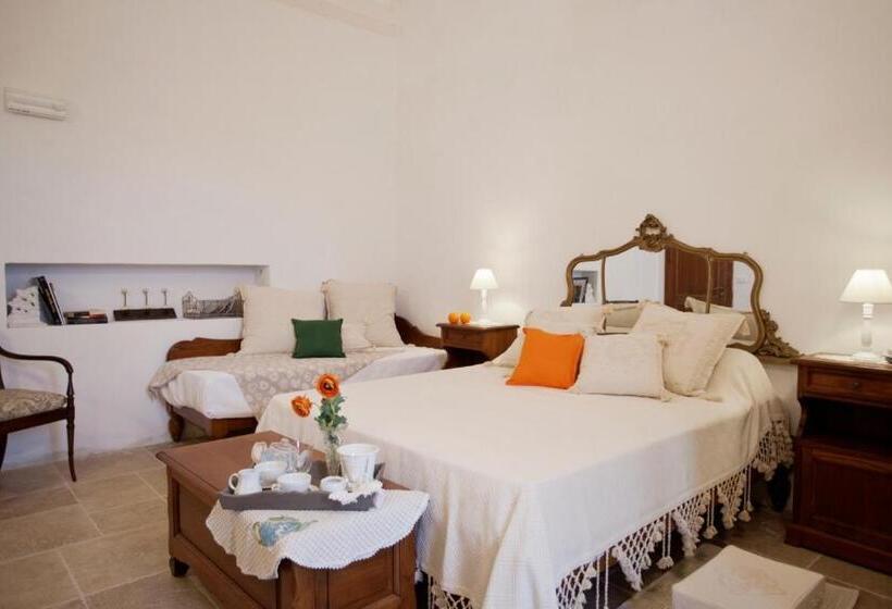 غرفة قياسية ثلاثية مزودة بشرفة, Masseria Cisternella