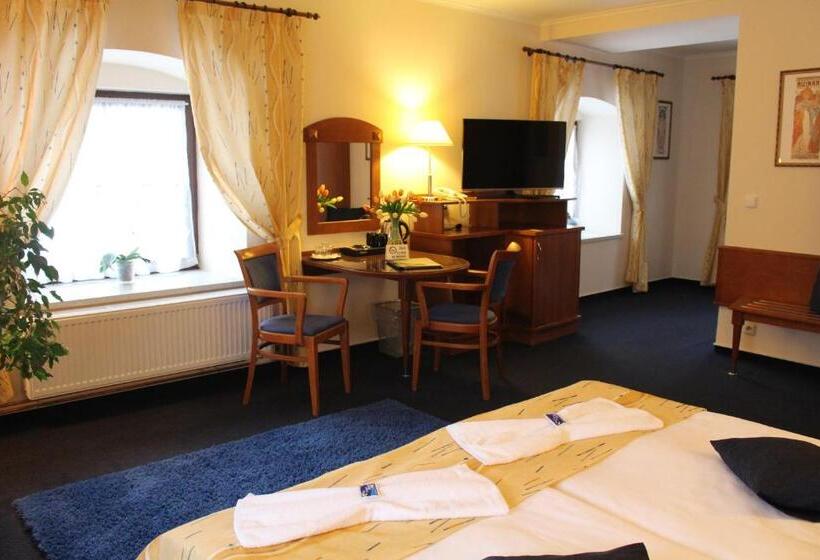 اتاق استاندارد با تخت بزرگ, Zámecký Hotel Zlatý Orel