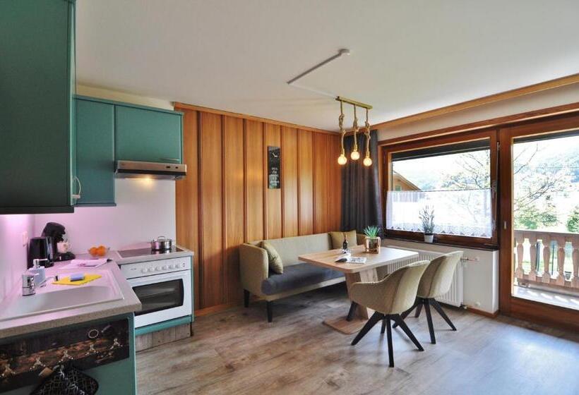 Апартаменты 1 Спальня с Балконом, Pension & Apartments Weissbriach