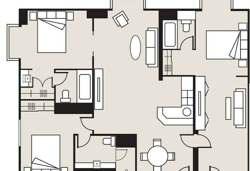 3 Bedroom Suite, Stamford Plaza Melbourne
