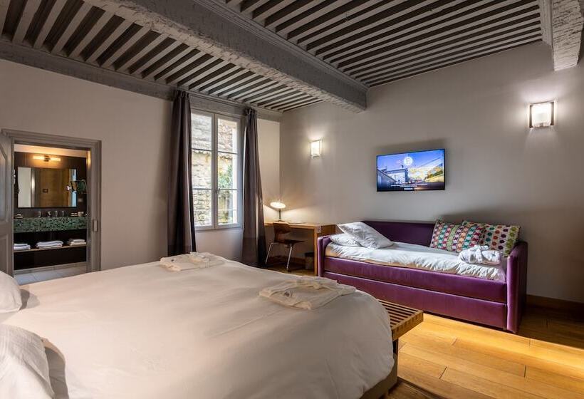 اتاق لوکس سه تخته, Boutique Hôtel Entraigues