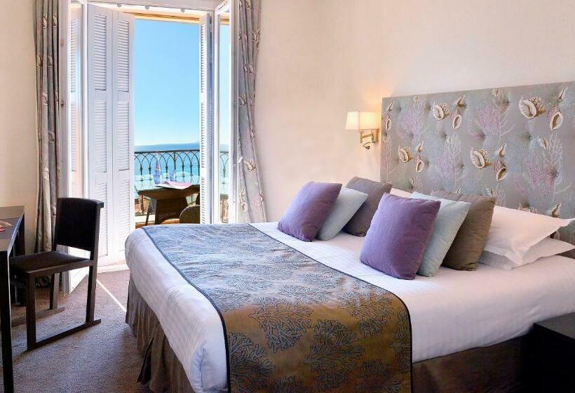 景色の見えるスーペリアルーム, Hôtel La Pérouse Nice Baie Des Anges   Recently Fully Renovated