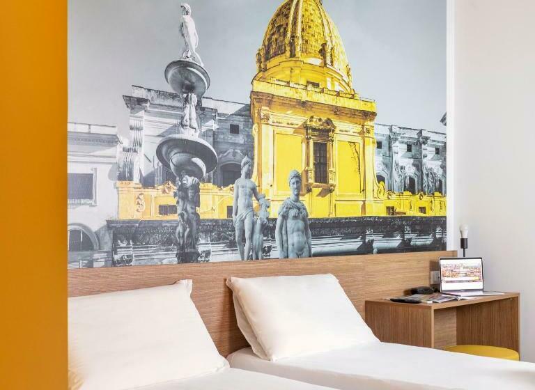 اتاق استاندارد با چشم‌انداز, B&B Hotel Palermo Quattro Canti