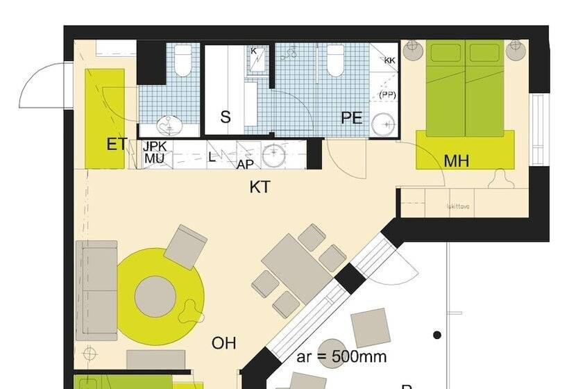 Апартаменты 1 Спальня, Spa Hotel Peurunka