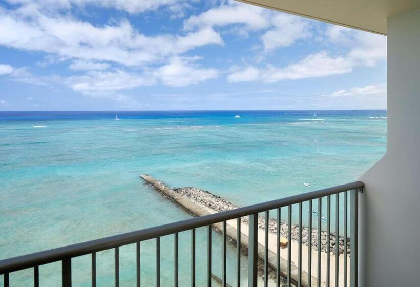 اتاق استاندارد با تخت دو نفره بزرگ, Outrigger Reef Waikiki Beach Resort